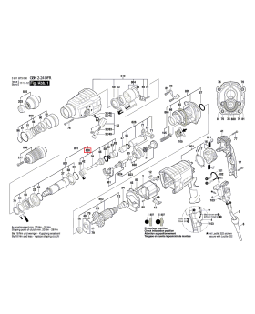 กระบอกลูกสูบ ชุด GBH2-26DFR 1617000V43 Bosch