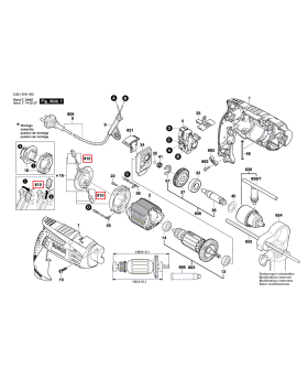 แปรงถ่าน GSB16RE 2607014013 Bosch