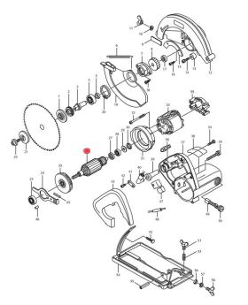ทุ่นไฟฟ้า 5806B 5740NB 516273-0 Makita