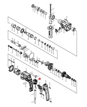 Brush Holder HR2230(74) 638500-6 Makita