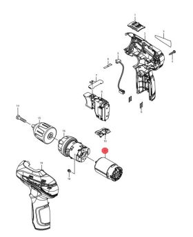 DC Motor #17 DF330DW 629853-4 Makita