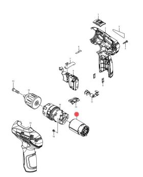 DC Motor HP330D(17) 629962-9 Makita