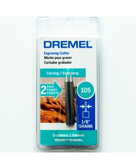 *ดอกแกะสลัก 1/32นิ้ว 0.8mm 2Pcs 105 Dremel
