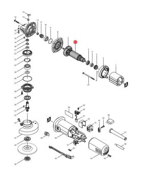 ทุ่นไฟฟ้า 9556B/NB/HP 9558NB 510084-5 Makita
