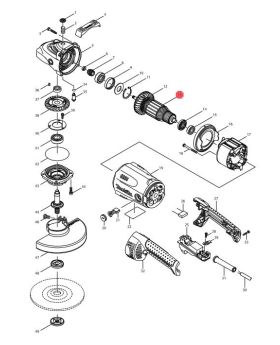 ทุ่นไฟฟ้า GA7020 GA9020 510125-7 Makita