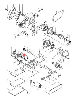 แกนเฟือง 9924DB 9401(62) 221193-2 Makita