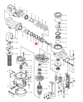แหวนลูกสูบไฟเบอร์ HM1201(6) 412049-2 Makita