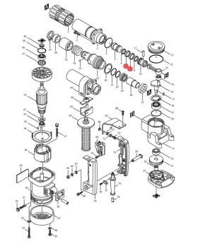 แหวนลูกสูบไฟเบอร์ HM0810T(7,8) 412053-1 Makita