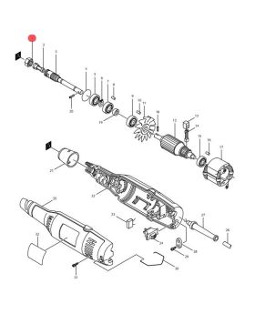 น็อตปากจับ 906(1) 3700B 763606-2 Makita
