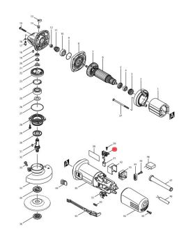 Brush Holder #40 9556NB 643760-7 Makita