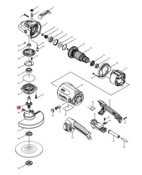 Spindle GA7020(45) 158206-5 Makita