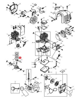 Piston EBH340U(122) 340R(127) 318613-6 Makita