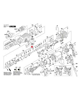กระบอกลูกสูบ ชุด GBH2-26DFR 1617000V43 Bosch