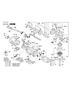 ชุดเฟืองของล้อฟัน GWS12-125CI 1607000V44 Bosch