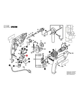 สวิทซ์ GSB550RE 1607200172 Bosch
