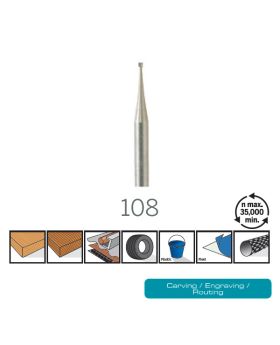 ดอกแกะสลัก 0.8mm 108 DE Dremel