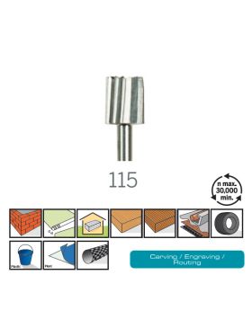 ดอกแกะสลักไฮสปีด 7.8mm 2Pcs 115 DE Dremel