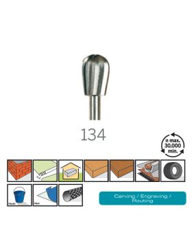 ดอกแกะสลักความเร็วสูง 6.4mm 134 DE Dremel