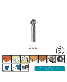 ดอกแกะสลักความเร็วสูง 4.8mm 2Pcs 192 DE Dremel