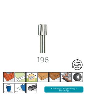 ดอกแกะสลักความเร็วสูง 5.6mm 2Pcs 196 DE Dremel