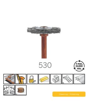 แปรงขัดสเตนเลส 3/4" 19.1mm 2Pcs 530 US Dremel