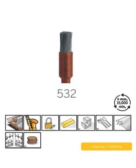 แปรงขัดสเตนเลส 1/8" 3.2mm 532 US Dremel