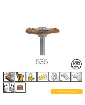 แปรงขัดทองเหลือง 3/4" 19.1mm 2Pcs 535 US Dremel