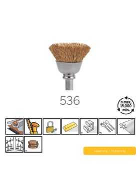 แปรงถ้วยขัดทองเหลือง 2Pcs 536 US Dremel