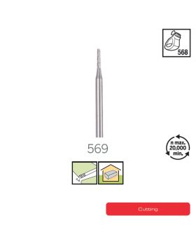 ดอกลบยาแนว 1/16" 569 US Dremel