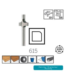 ดอกเซาะร่องแกน 3.2mm 615 CN Dremel