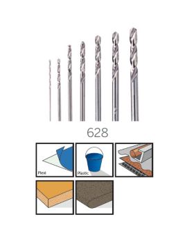 ชุดดอก 1/32"-1/8" 7Pcs 628 CN Dremel