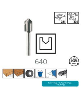 ดอกเซาะร่อง 6.4mm 640 CN Dremel