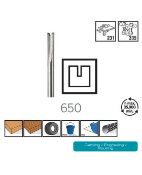 ดอกเซาะร่องตรง 3.2mm 650 CN Dremel