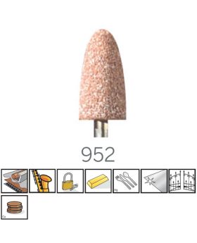 หินเจียร์ AL Oxide 3/8" 3Pcs 952 TW Dremel