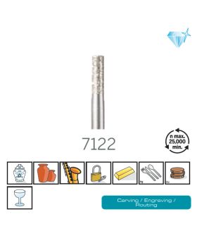 ดอกแกะสลักเพชร 3/32" 2.4mm 7122 IL Dremel