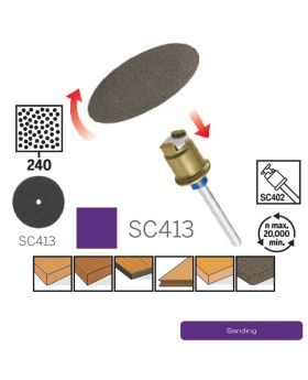 กระดาษทราย EZ Lock #240 6Pcs 413SA CN Dremel