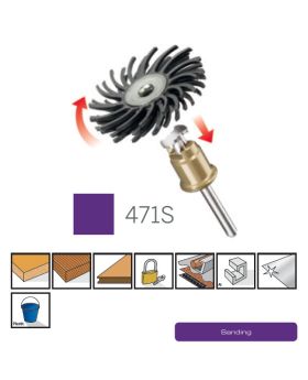 ดอกขัดเงายาง EZ Lock 472SA DE Dremel