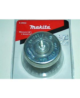 แปรงลวดถ้วยมีแกน 80mm TT D-39942 Makita