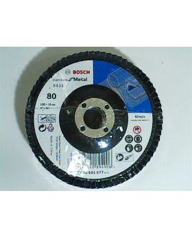 *ทรายซ้อนหลังแข็ง h P80 4นิ้ว 3Pcs Bosch