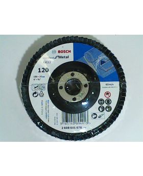 *ทรายซ้อนหลังแข็ง h P120 4นิ้ว 3Pcs Bosch