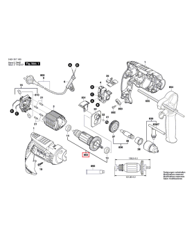 ทุ่น GSB10RE GSB13RE 2609120232 Bosch