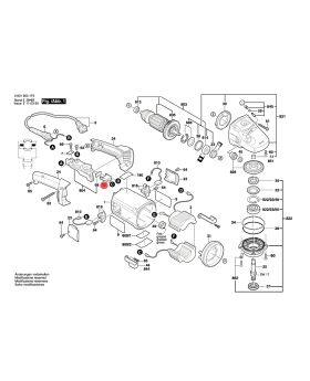 สายไฟปลอกขั้ว GWS20-180 1605190068 Bosch