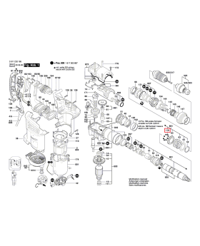 เม็ดลูกปืน GBH2-22RE GBH2-26DE GBH2-26DFR 1903230013 Bosch