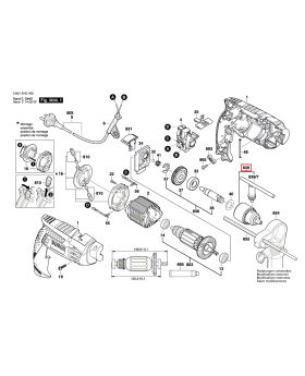 หัวจับดอก 3หุน รูใน 4หุน 2608571080 Bosch