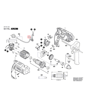 ปลอกโลหะ GBM350 GBM450RE 2600707059 Bosch