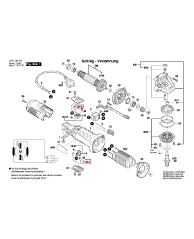 แปรงถ่าน GWS7-100 1619P02870 Bosch