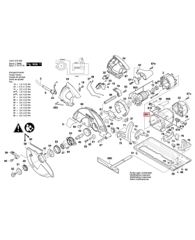 Housing Motor GKS 235 1619P04514 Bosch