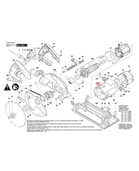 Housing Motor GKS190 1619P06372 Bosch