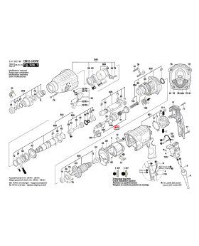 เพลาเฟือง GBH2-24RE GBH2-24DRE 1619P13456 Bosch