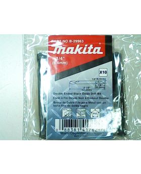 ดอกสว่าน HSS 2หัว 1/4นิ้ว 10Pcs B-29963 Makita